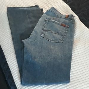 7 for all mankind light wash jeans